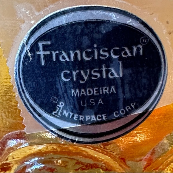 COPY - Vintage Tiffin Franciscan Madeira Sherbet glasses Pumpkin set of 2 - Picture 8 of 8